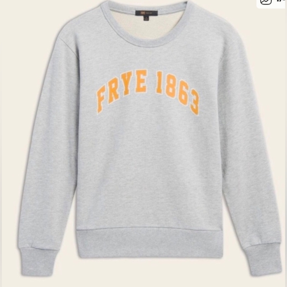 Frye Gray Knit Top with Black Label Size M